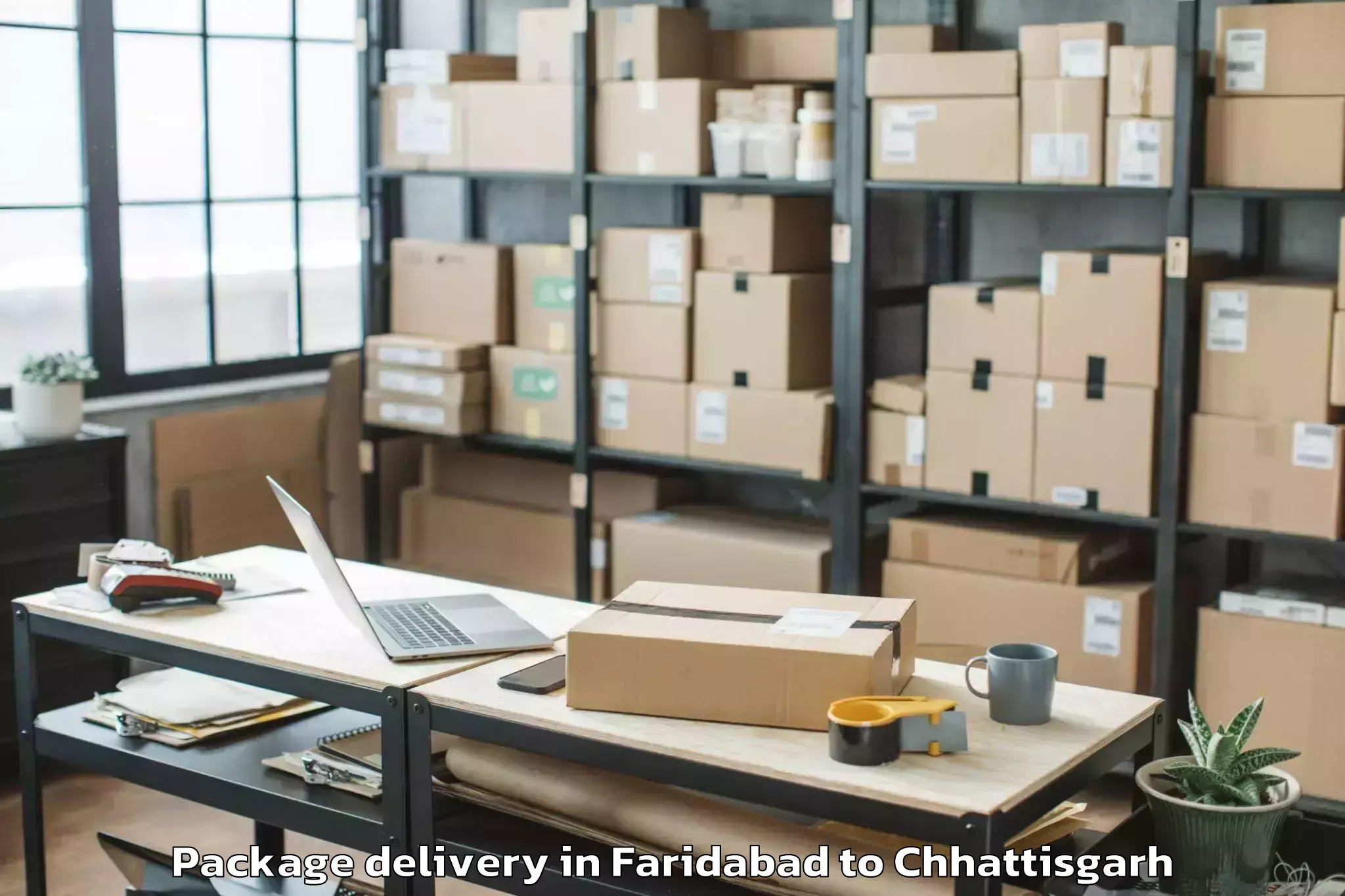 Trusted Faridabad to Keshkal Package Delivery